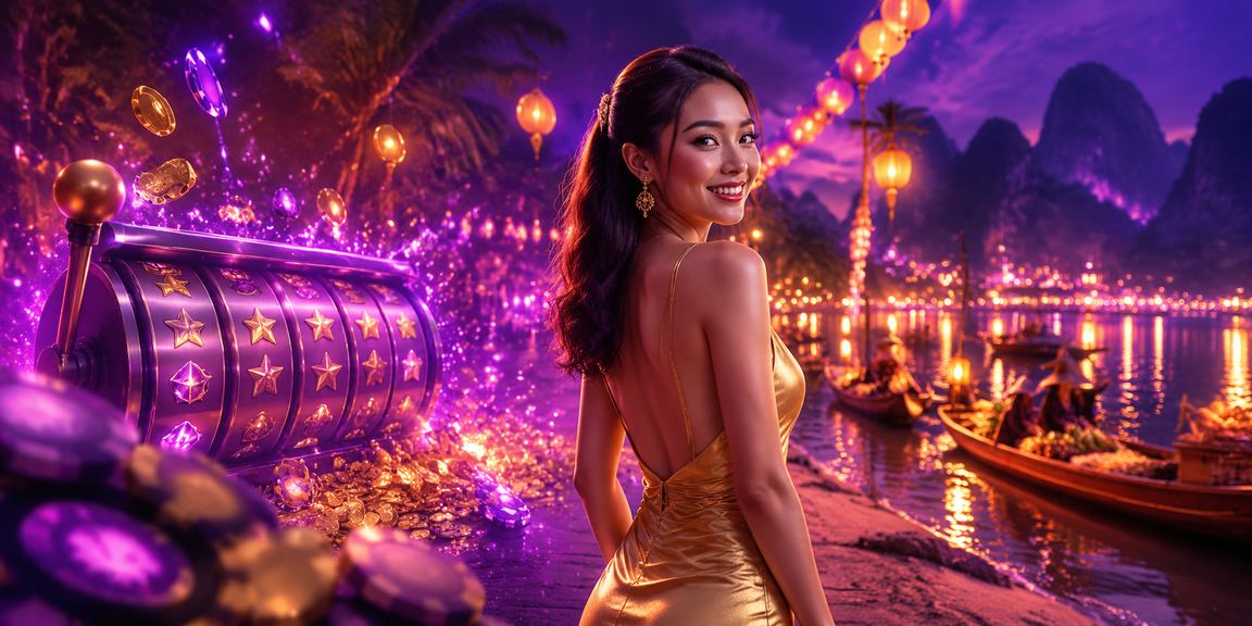 Cảnh neon rực rỡ tại Ninh Bình gợi lên trải nghiệm slot game đêm khuya trên điện thoại